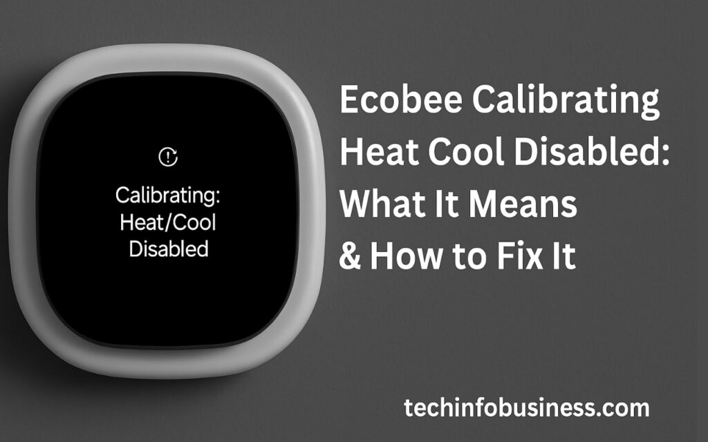 Ecobee Calibrating Heat Cool Disabled