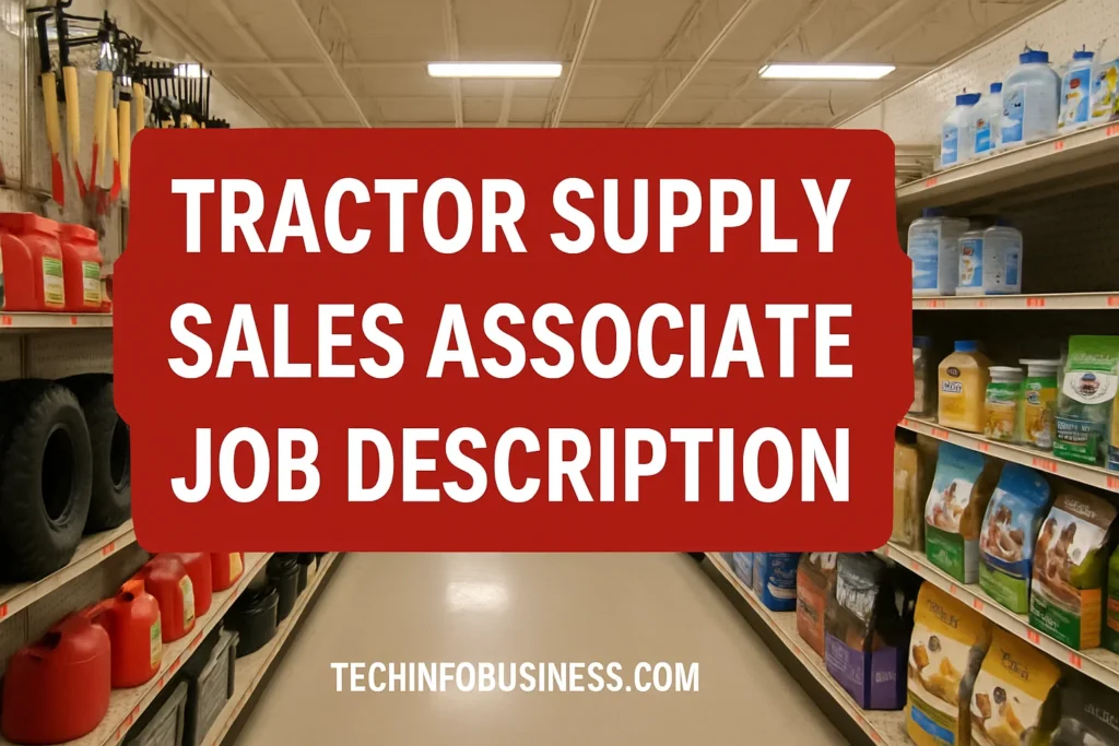 Tractor Supply Sales Associate Job Description