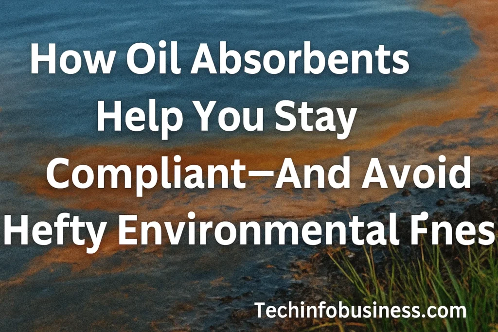 How Oil Absorbents Help You Stay Compliant—And Avoid Hefty Environmental Fines