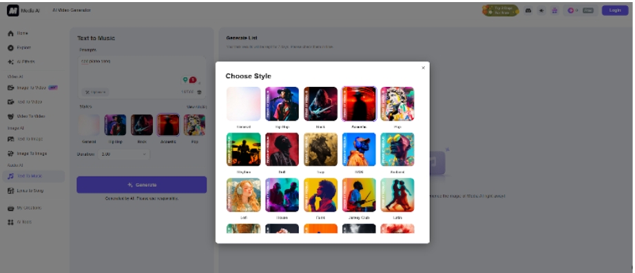 WonderShare Media.io: Best Text to AI to Create Unique Songs from Text with AI 