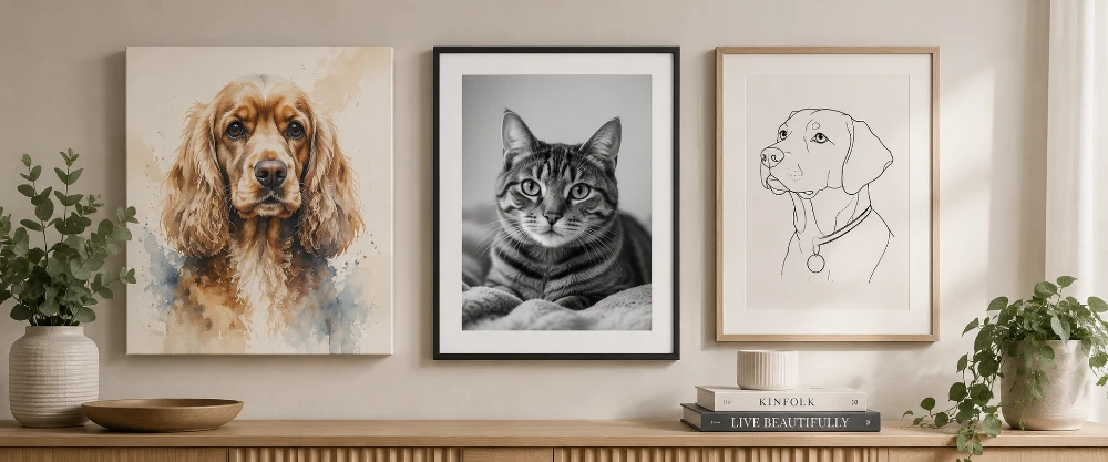 How to Turn Your Pet’s Photo Into Wall Art You Make Yourself